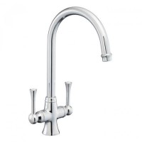 Rangemaster Estuary Dual Lever Kitchen Mixer Tap - Polished Chrome Rangemaster Estuary Dual Lever Kitchen Mixer Tap - Polished Chrome