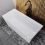 GRADE A1 - Small Freestanding Double Ended Bath 1300 x 700mm - Tetra