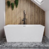 GRADE A1 - Freestanding Double Ended Bath 1500 x 700mm - Tetra GRADE A1 - Freestanding Double Ended Bath 1500 x 700mm - Tetra