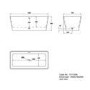 GRADE A1 - Freestanding Double Ended Bath 1500 x 700mm - Tetra