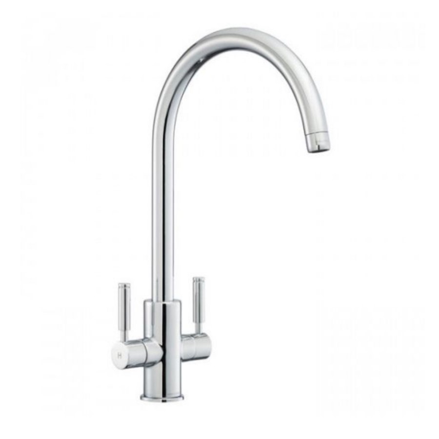 Rangemaster Intense Dual Lever Monobloc Kitchen Mixer Tap - Polished Chrome
