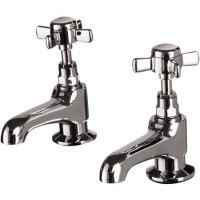 Elod Pair of Traditional Bath Pillar Taps