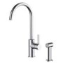 Taylor & Moore Chrome Single Lever Pull Out Spray Mixer Kitchen Tap