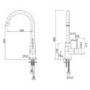 Enza Sydney Chrome Single Lever Kitchen Mixer Tap
