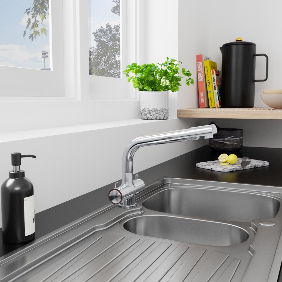 Essence Willis Monobloc Kitchen Mixer Tap - Chrome