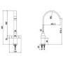 Chrome Twin Lever Kitchen Mixer Tap - Enza Cromer