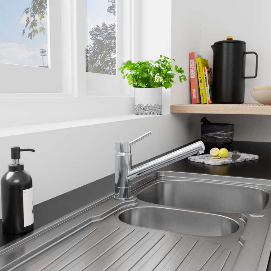 Essence Chester Single Lever Kitchen Mixer Tap with Swivel Spout