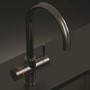 Boiling Water Kitchen Tap 3 in 1 Curve Gunmetal