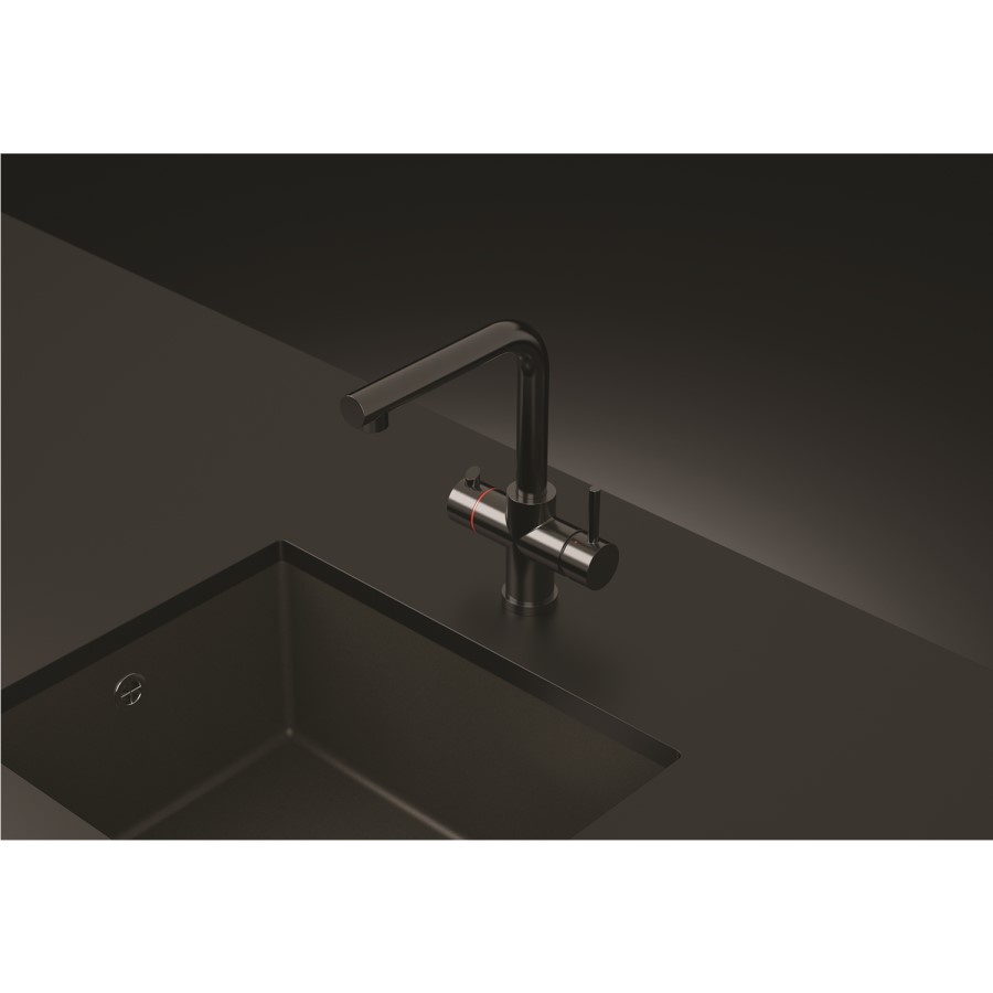 Boiling Water Kitchen Tap 3 in 1 Gunmetal 