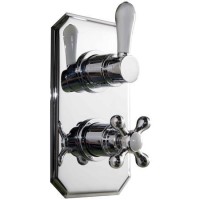 Traditional Twin Concealed Shower Mixer Valve