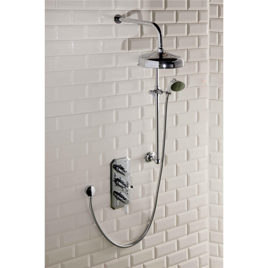 Traditional Triple Concealed Shower Valve