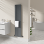 Anthracite Designer Towel Holder for Steel & Electric Radiators - 320mm