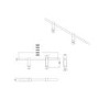 Anthracite Designer Towel Holder for Steel & Electric Radiators - 620mm