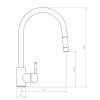 Rangemaster Aquatrend Brushed Chrome Single Lever Pull Out Kitchen Mixer Tap