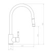 Rangemaster Aquatrend Chrome Single Lever Pull Out Kitchen Mixer Tap
