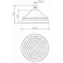 Round Traditional Rain Shower Head