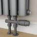 Elego Anthracite Gray Modern TRV H Block Thermostatic Radiator Valve