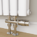Elego Chrome Modern TRV H Block Thermostatic Radiator Valve