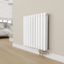 Elego Chrome Modern TRV H Block Thermostatic Radiator Valve