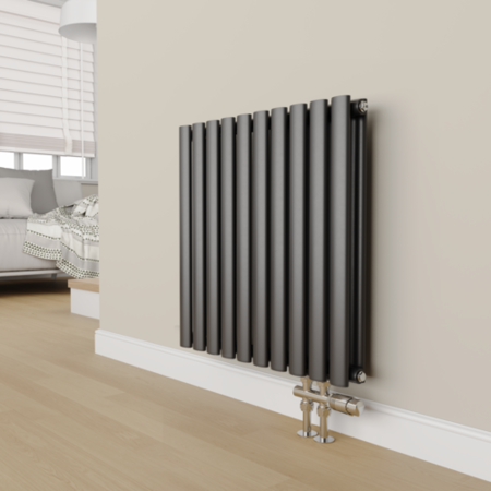 Elego Chrome Modern TRV H Block Thermostatic Radiator Valve