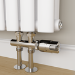 Elego Chrome  Modern TRV H Block Thermostatic Radiator Valve