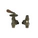 Maesta Antique Brass Traditional Manual Angled Valves With Lockshield