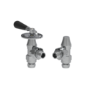 Maesta Chrome Traditional Manual Angled Radiator Valves With Lockshield