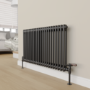 Maesta Matte Black Traditional Manual Angled Valves With Lockshield