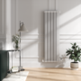 Maesta White Traditional TRV Corner Thermostatic Radiator Valves With Lockshield