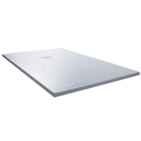 Claristone White Slate Effect Shower Tray & Waste - 1400 x 800mm