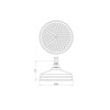200mm Chrome Traditional Round Shower Head