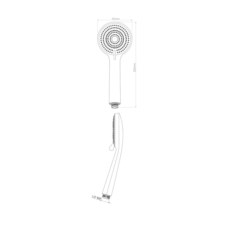 Triton Sara White Shower Headset