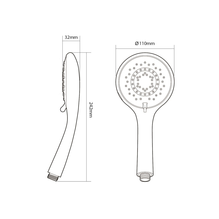 Triton Easi-Fit Shower Kit - Chrome
