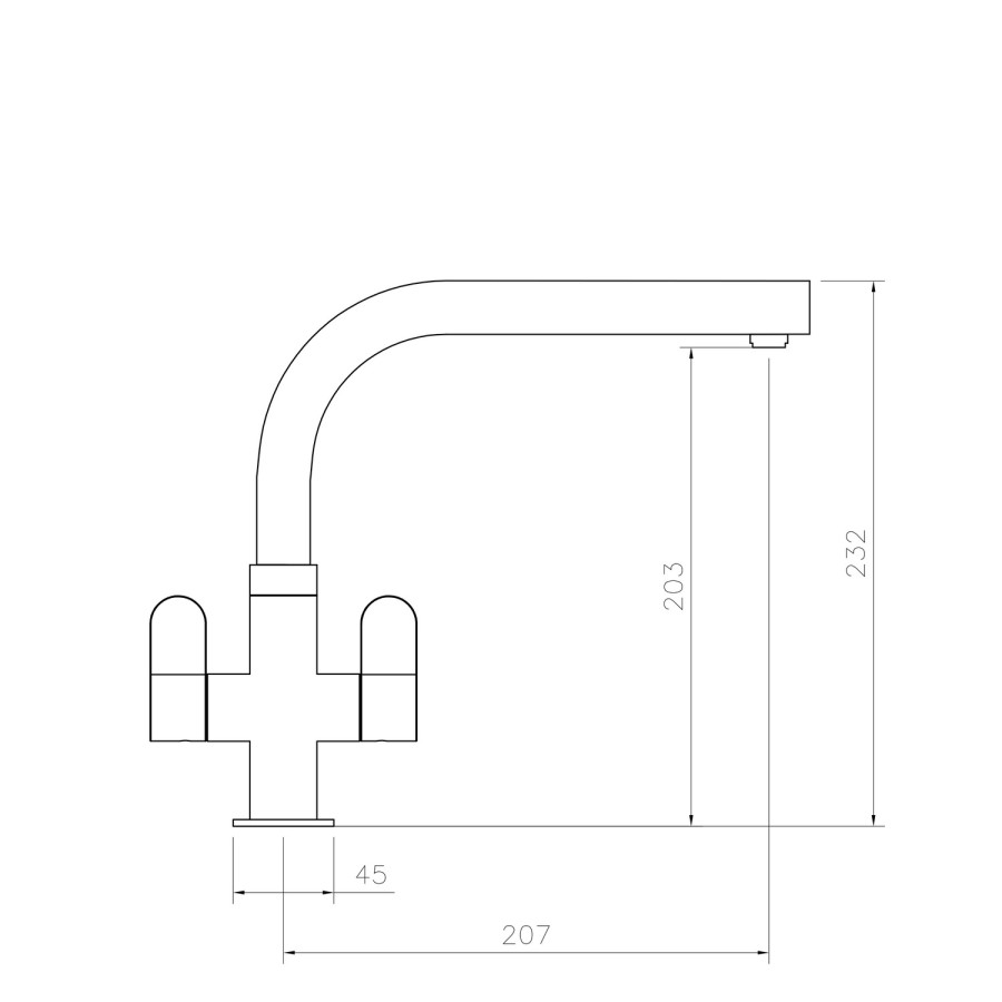 GRADE A1 - Rangemaster TSN1CM Salorno Tap Chrome Finish
