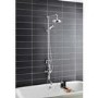 Hudson Reed White Topaz Triple Thermostatic Shower Valve With Rigid Riser