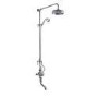 Hudson Reed White Topaz Triple Thermostatic Shower Valve With Rigid Riser