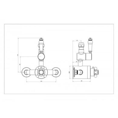 Traditional Exposed Shower Valve