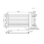 ALMOST PERFECT - Black Heated Towel Rail Radiator 600 x 1000mm - Tundra