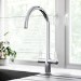 Chrome Dual Lever Square Monobloc  Kitchen Mixer Tap - Essence Turvey