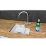 1.5 Bowl Undermount White Ceramic Kitchen Sink - Reginox Tuscany