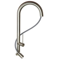 CDA TV12BR Contemporary Slimline Pullout Tap Brushed Nickel