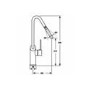 CDA Chrome Single Lever Mixer Swivel Spout Kitchen Tap