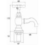 Bristan Trinity Chrome Basin Pillar Taps