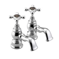 Bristan Trinity 2 Bath Pillar Taps Chrome Bristan Trinity 2 Bath Pillar Taps Chrome