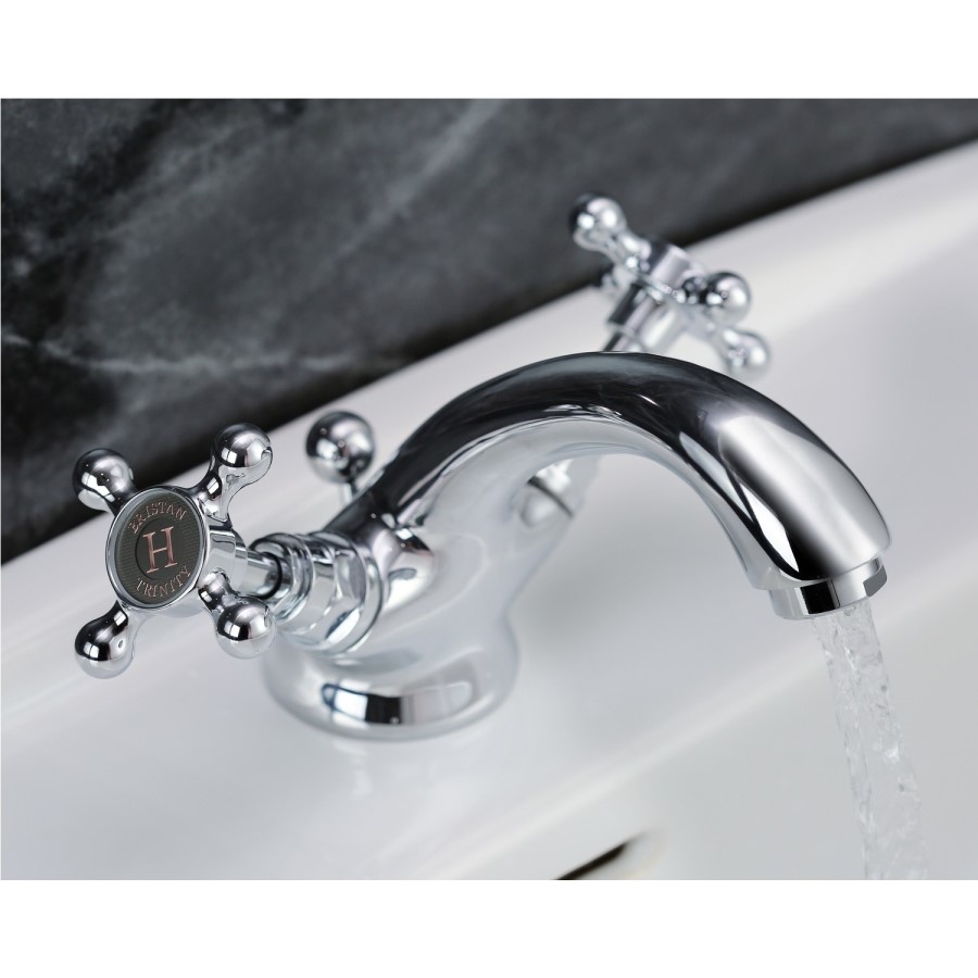 GRADE A1 - Bristan Trinity Chrome Basin Mixer Tap with Waste