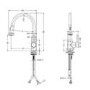 Reginox Chrome Kitchen Mixer Tap with Pull Out Rinse Spray - Tanaro CH