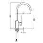 Smeg Chrome Single Lever Mixer Kitchen Tap