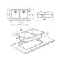 GRADE A2 - Smeg UM4545 Alba Double Bowl Undermount Stainless Steel Sink