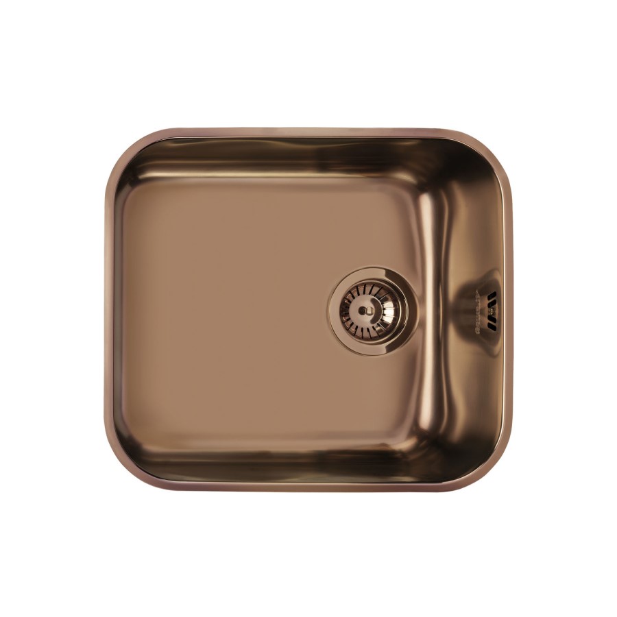 GRADE A2 - Smeg UM45RA2 45cm Alba Copper PVD Finish Undermounted Single Bowl