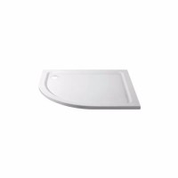 1200x800mm Left Hand Offset Quadrant Shower Tray 45mm - White Acrylic Stone Resin - Pearl 1200x800mm Left Hand Offset Quadrant Shower Tray 45mm - White Acrylic Stone Resin - Pearl